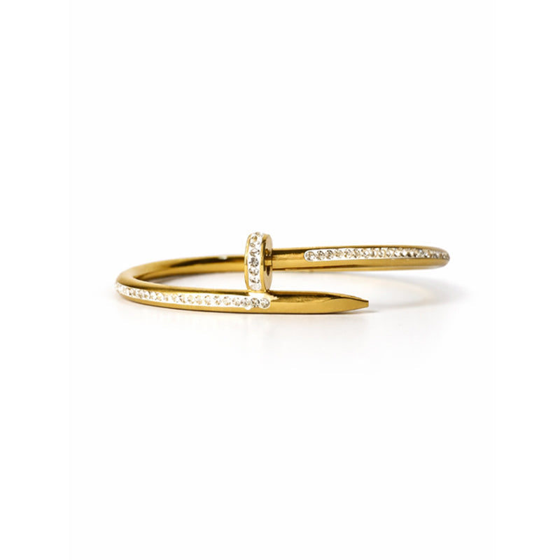Crystal Nail Handcuff Bracelet