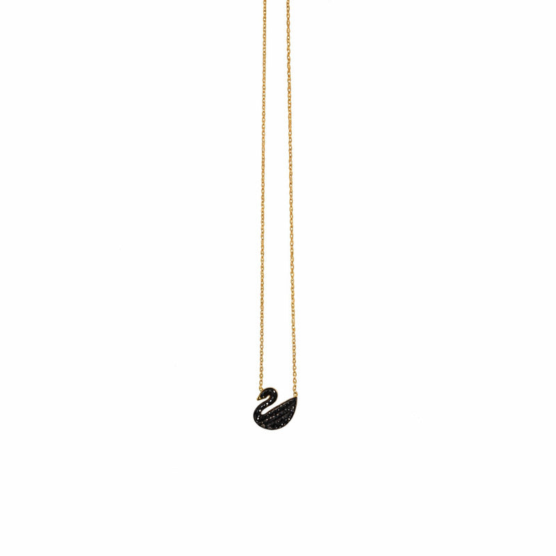 Black Swan Pendant Necklace