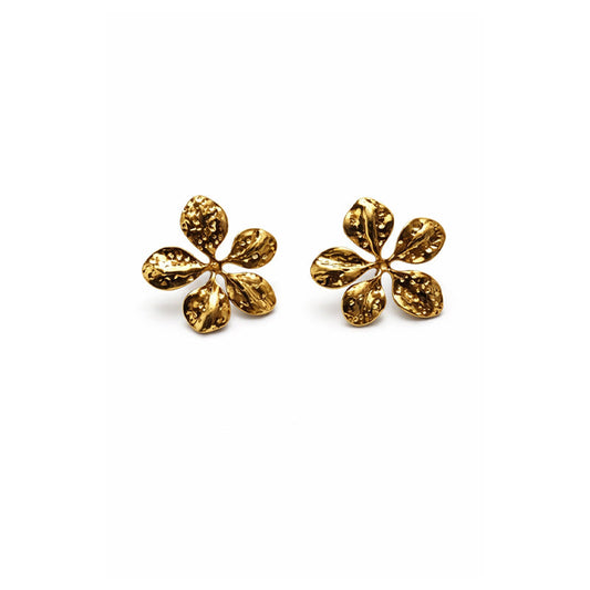 Gold Floral Earrings