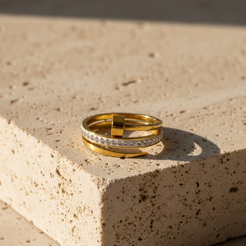 Crystal Nail Ring